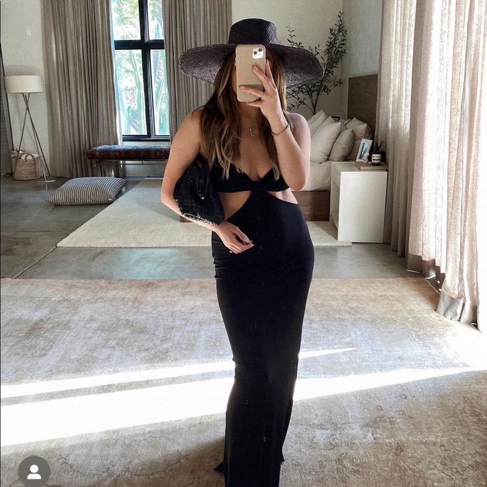 Shop Starlow Black Cut-Out Maxi Dress